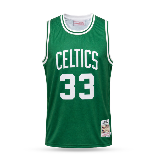 Boston Celtics Pánský Retro Basketbalový Dres, Bird. Hardwood Classics, Zelený
