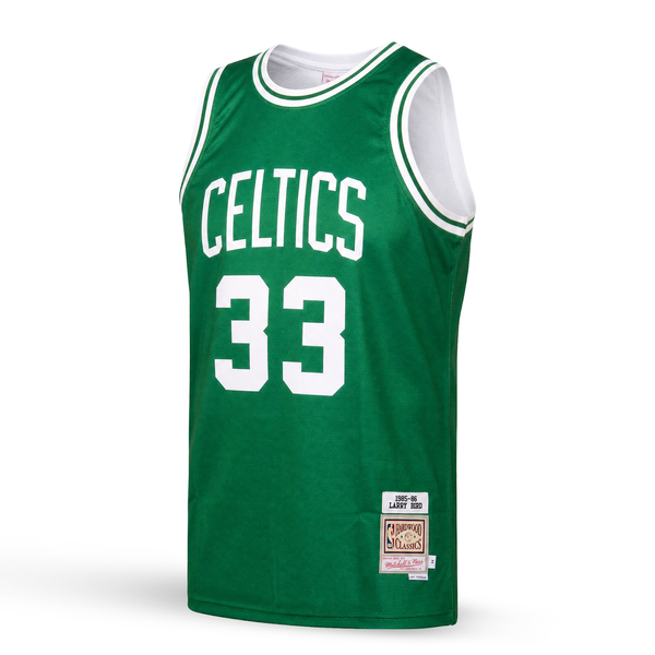 Boston Celtics Pánský Retro Basketbalový Dres, Bird. Hardwood Classics, Zelený