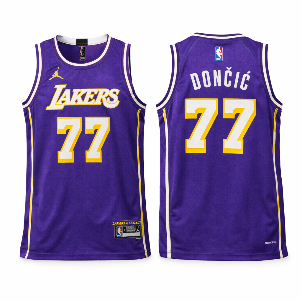 LA Lakers Pánský Basketbalový Dres, Dončič. Purple