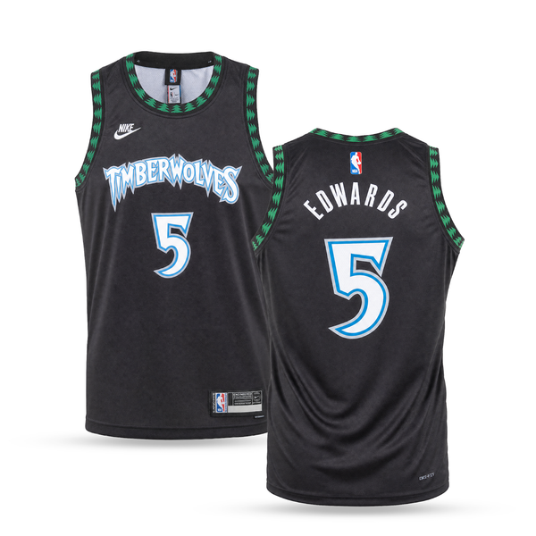 Minnesota Timberwolves Pánský Retro Basketbalový Dres, Edwards. Retro Hardwood Classics, Tmavě Modrý