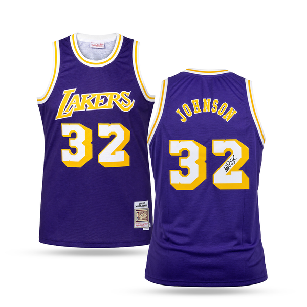 LA Lakers Men Retro Basketball Jersey, Johnson. Retro Hardwood Classics, Purple