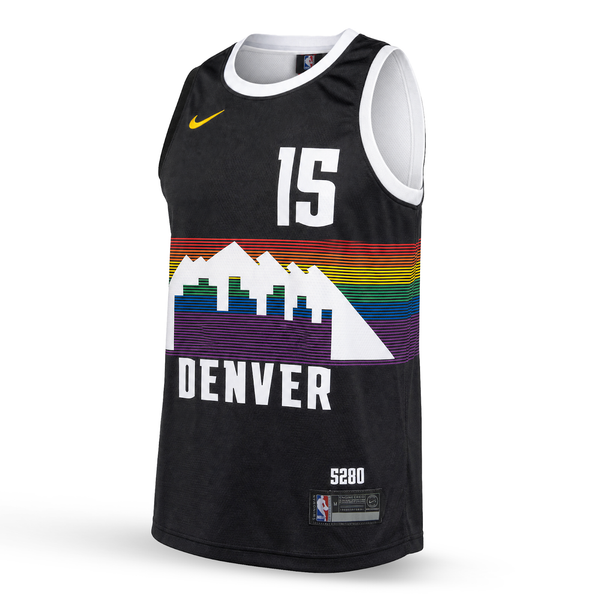 Denver Nuggets Pánský Basketbalový Dres, Jokić. Černý
