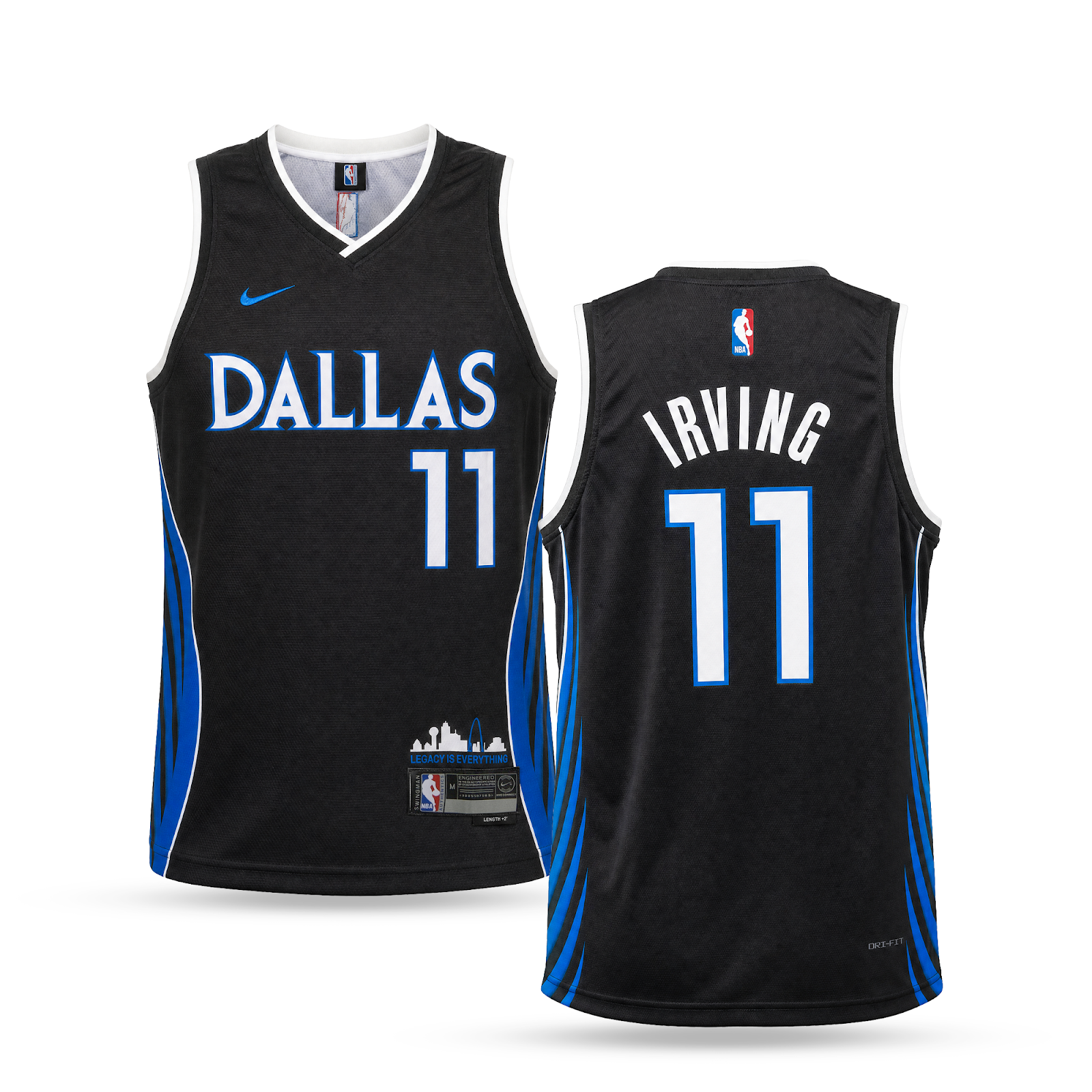 Dallas Mavericks Pánský Basketbalový Dres, Irving. Černý