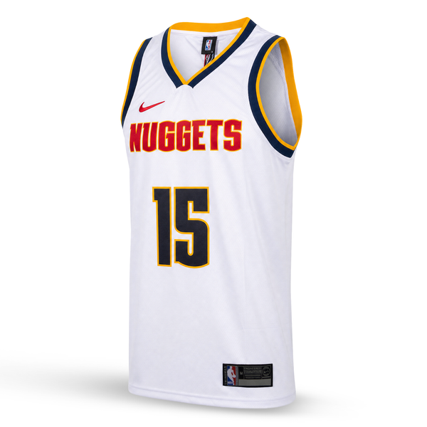 Denver Nuggets Pánský Basketbalový Dres, Jokič. Bílý