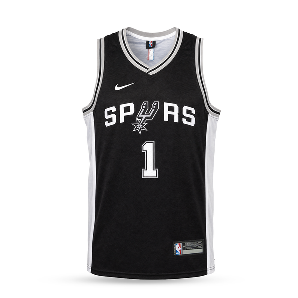 San Antonio Spurs Pánský Basketbalový Dres, Wembanyama. Černý