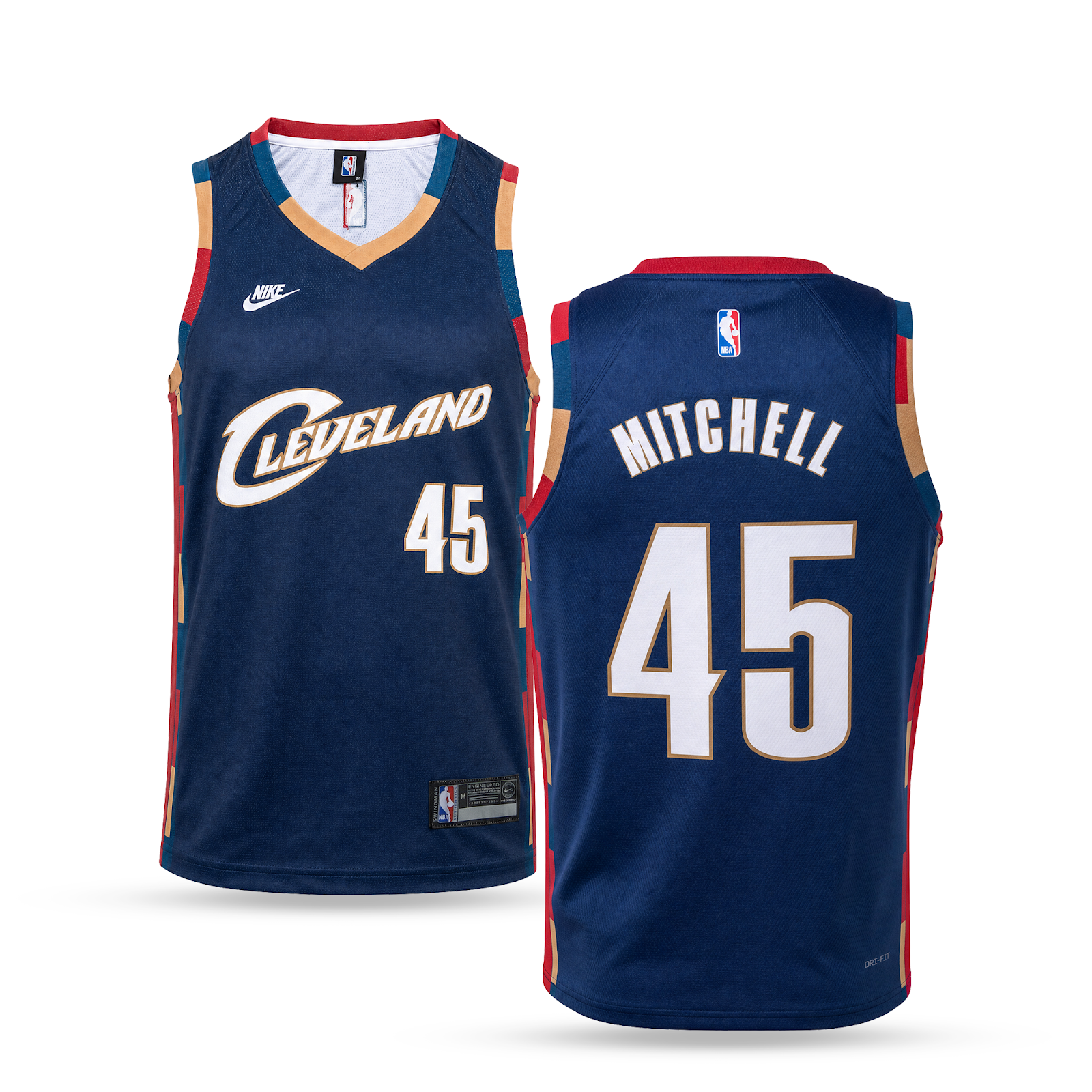 Cleveland Cavaliers Pánský Basketbalový Dres, Mitchell. Tmavě Modrá