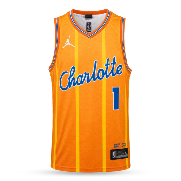 Charlotte Hornets Pánský Basketbalový Dres, Ball. Oranžový
