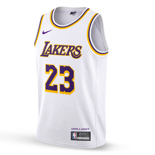 LA Lakers Basketball Jersey, James. 26/27, White