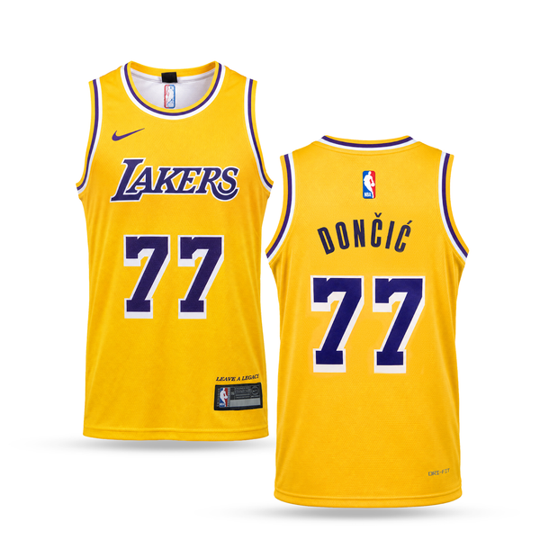 LA Lakers Pánský Basketbalový Dres, Dončič. 26/27, Žlutý