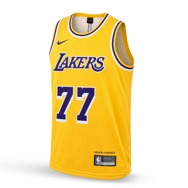 LA Lakers Pánský Basketbalový Dres, Dončič. 26/27, Žlutý