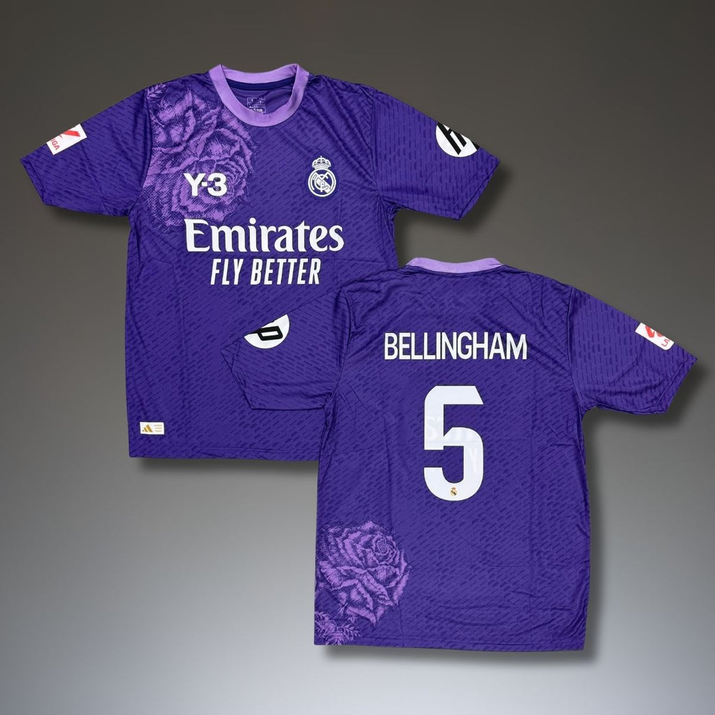 Pánský dres, fialový, Real Madrid, Bellingham. Y3 edice 24/25