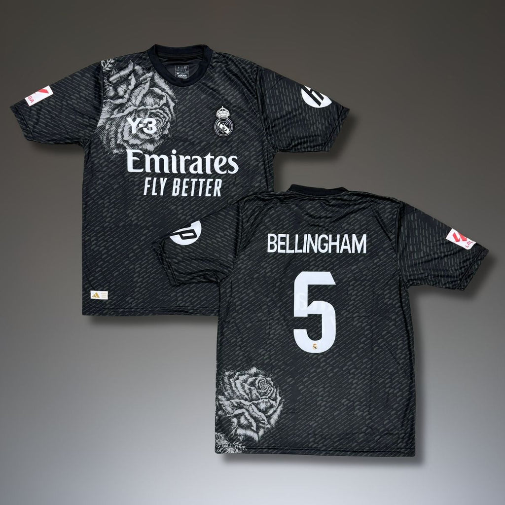 Pánský dres, černý, Real Madrid, Bellingham. Y3 edice 24/25