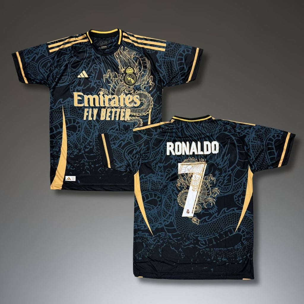 Pánský dres, černý, Real Madrid, Ronaldo. Dračí edice