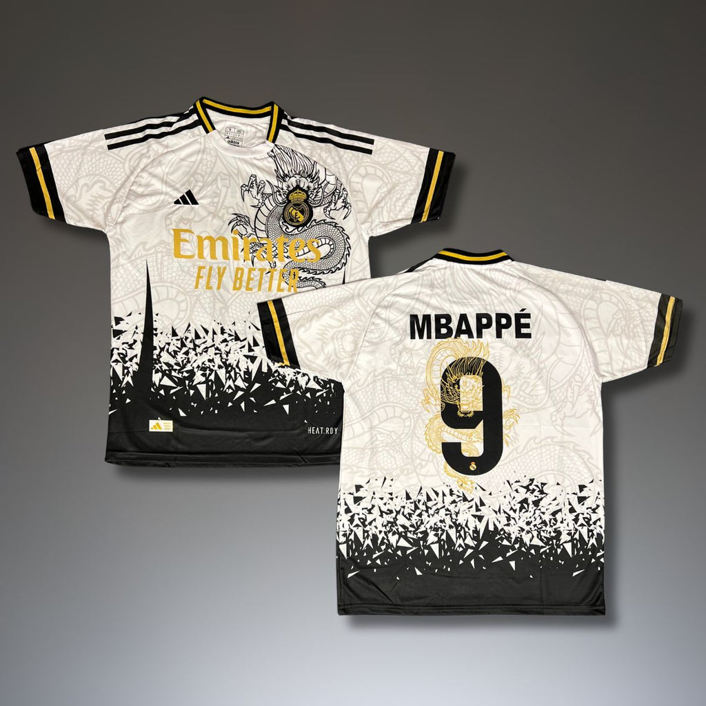 Pánský dres Real Madrid, bílý, Mbappe. Dračí edice 2024