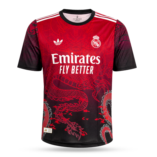 Pánský dres Real Madrid, červený, Ronaldo. Dračí edice 2025