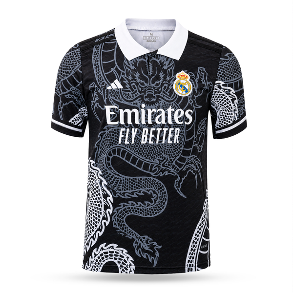 Pánský dres Real Madrid, Mbappe. Černá dračí edice 2025