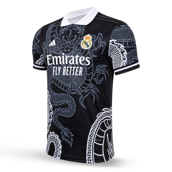 Pánský dres Real Madrid, Mbappe. Černá dračí edice 2025