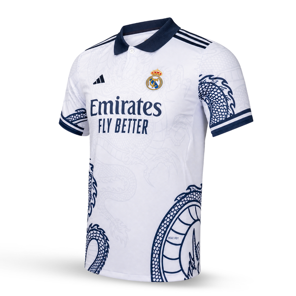 Pánský dres Real Madrid, Bellingham. Bílá dračí edice 2025