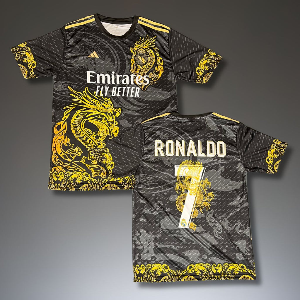 Pánský dres Real Madrid, Ronaldo. Černá dračí edice 2025