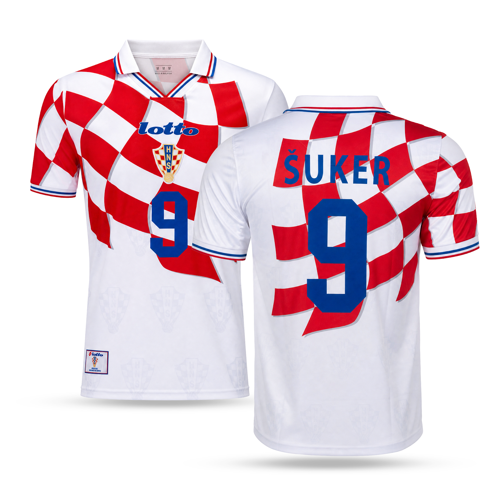 Pánský dres Chorvatsko, Suker. Mistrovství světa ve Francii 1998