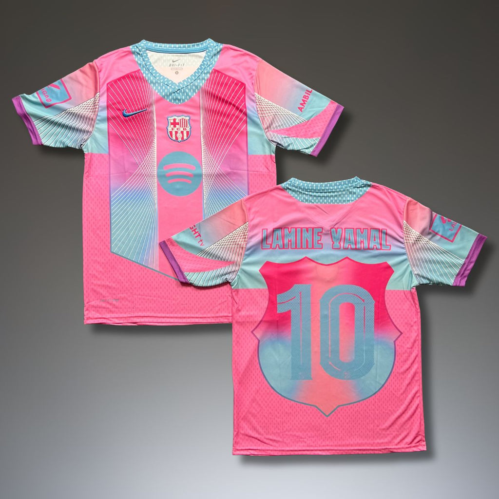 Pánský dres Barcelona, Yamal. Speciální růžová edice