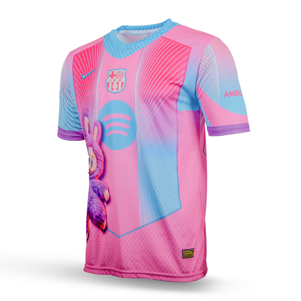 Pánský dres Barcelona, Yamal. Speciální růžová edice Labubu
