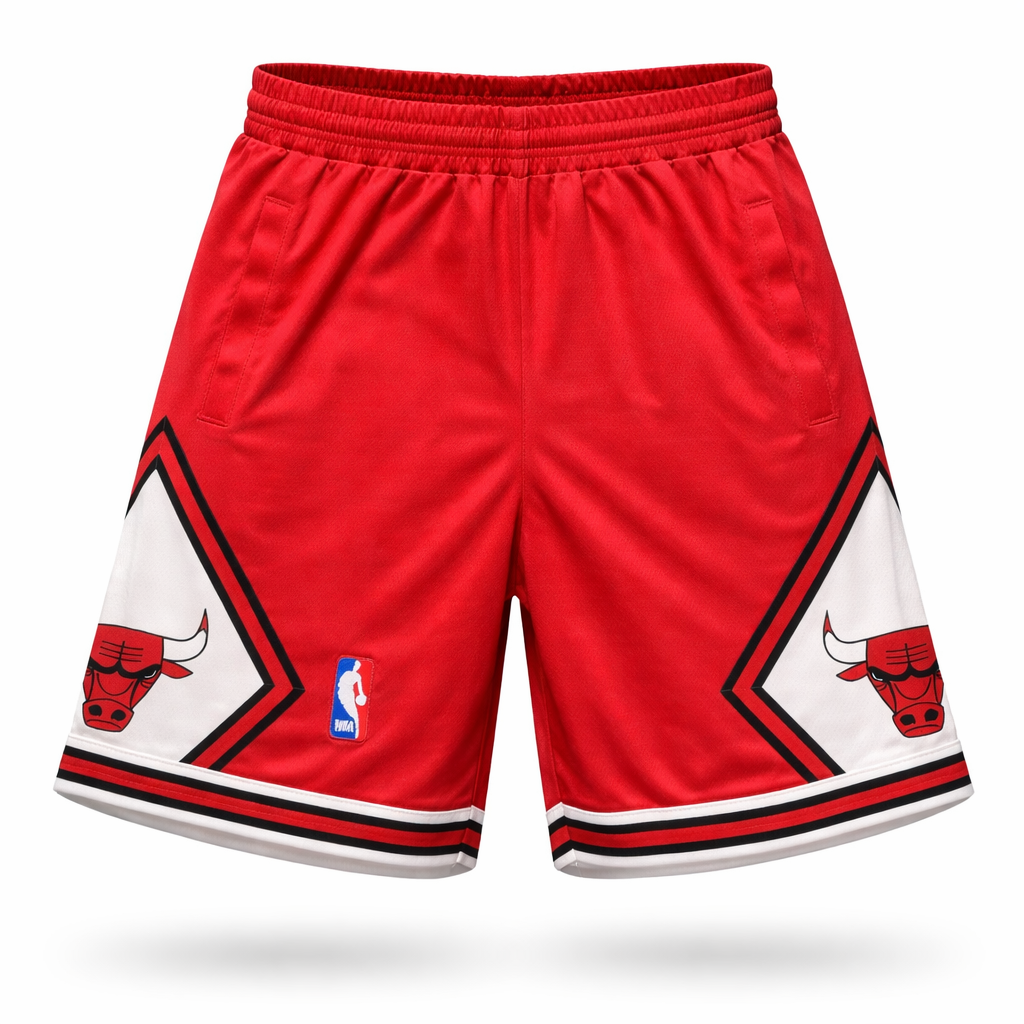 Chicago Bulls Pánské Šortky. Červené
