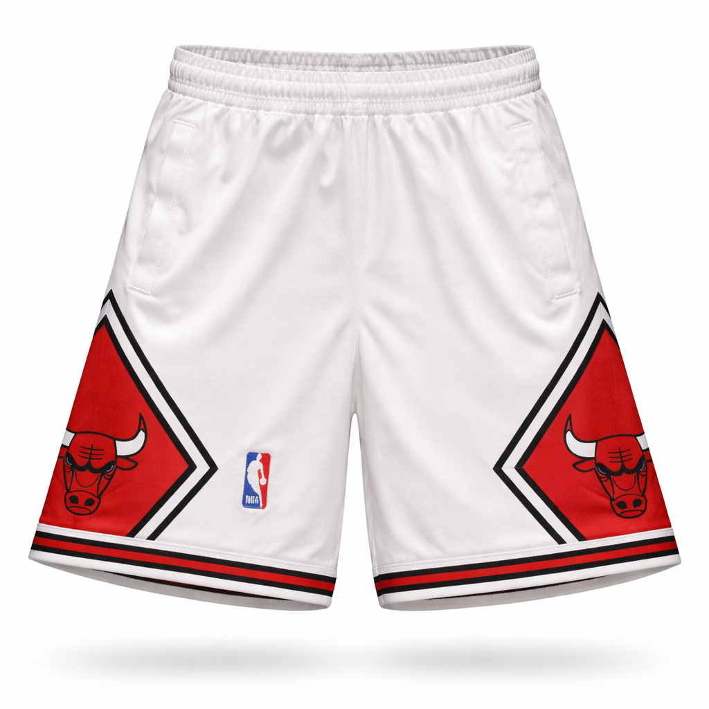 Chicago Bulls Pánské Šortky. Bílé