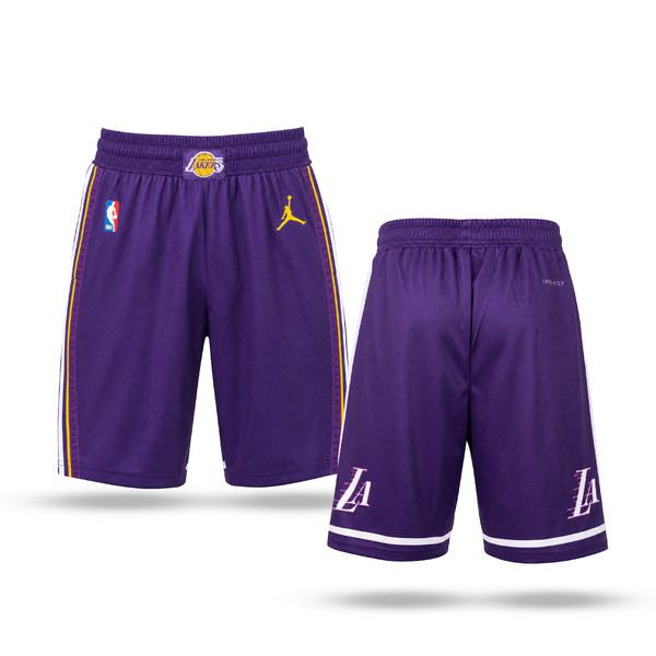 LA Lakers Pánské Klasické Šortky, Fialové