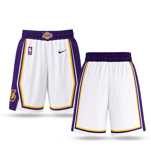LA Lakers Pánské Klasické Šortky. Bílé
