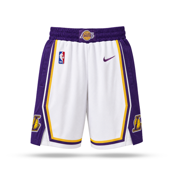LA Lakers Pánské Klasické Šortky. Bílé