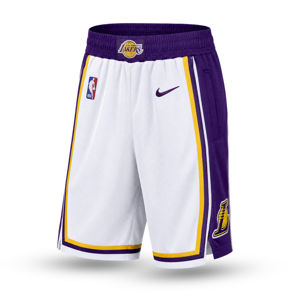 LA Lakers Pánské Klasické Šortky. Bílé