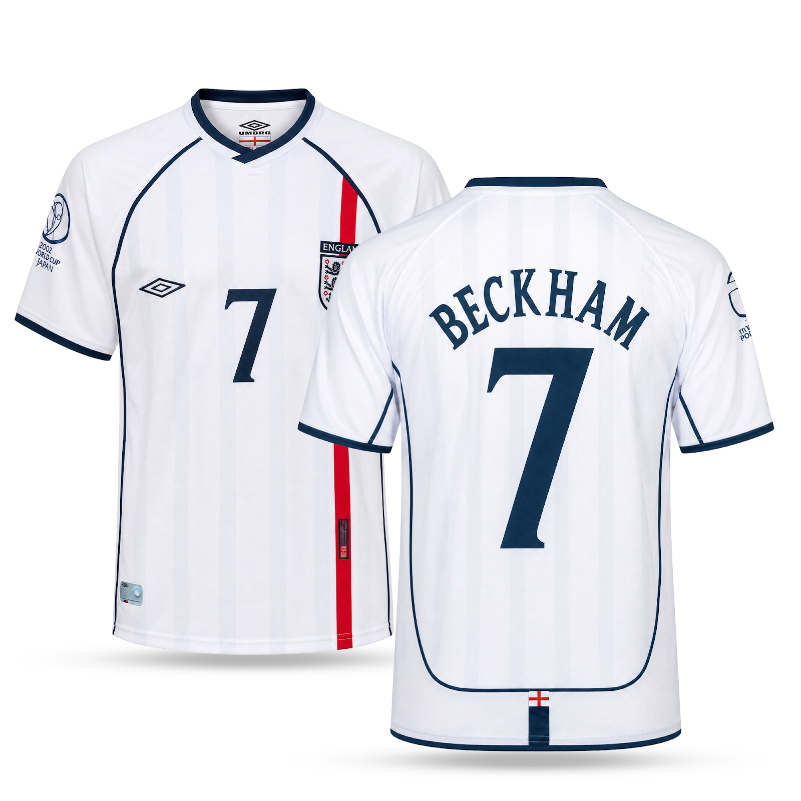 Anglie Pánský Retro Fotbalový Dres, Beckham