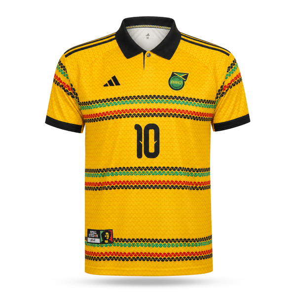 Jamajka Pánský Fotbalový Dres, Bob Marley. Bob Marley Edition, Žlutý