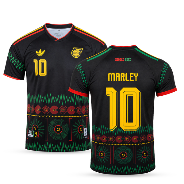 Jamajka Pánský Fotbalový Dres, Bob Marley. Bob Marley Edition, Černý
