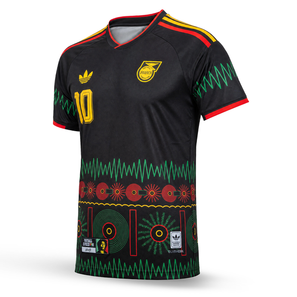 Jamajka Pánský Fotbalový Dres, Bob Marley. Bob Marley Edition, Černý