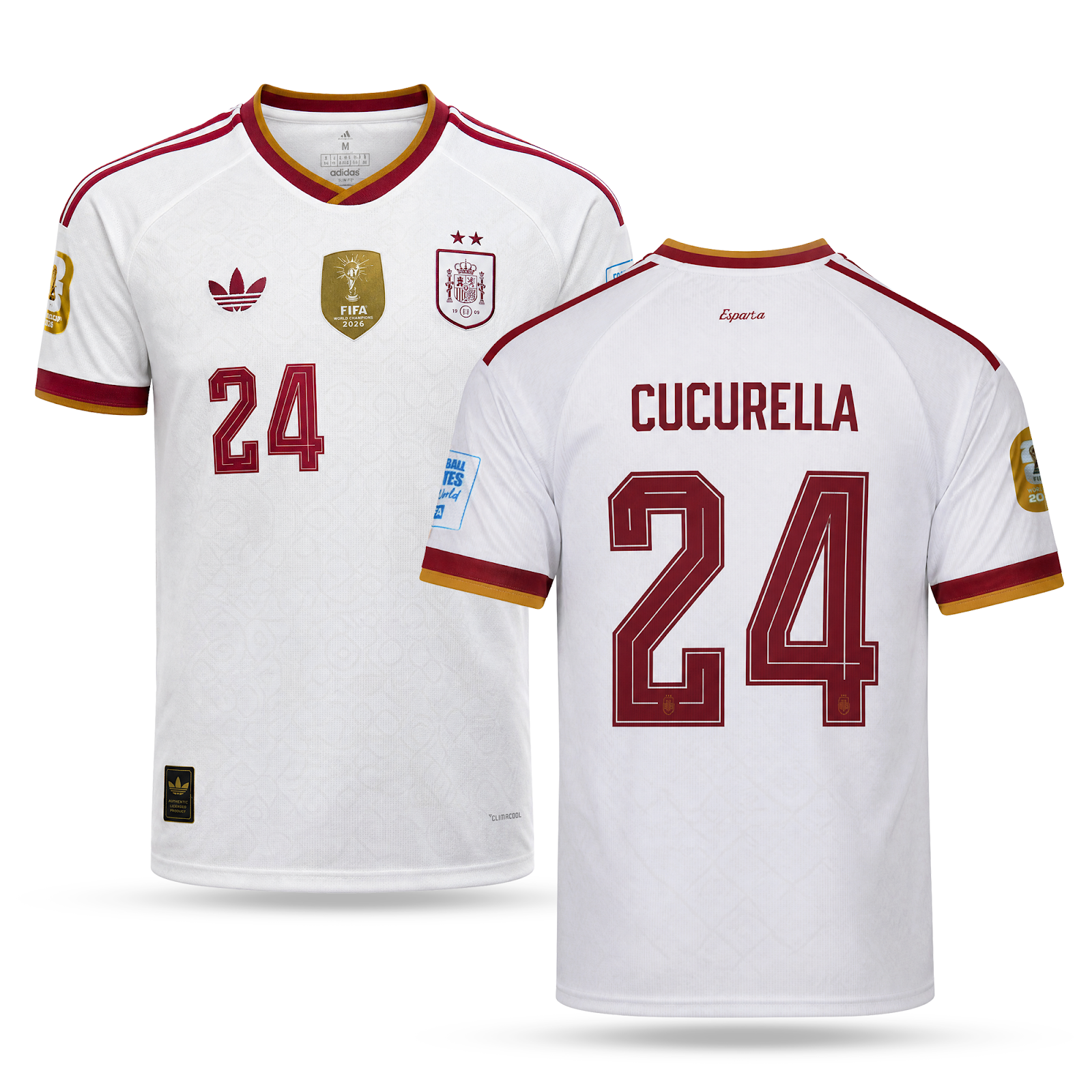 Španělsko Pánský Venkovní Fotbalový Dres, Cucurella. World Cup 2026