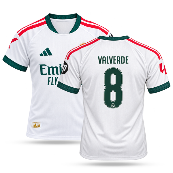 Real Madrid Pánský Fotbalový Dres, Valverde. 26/27