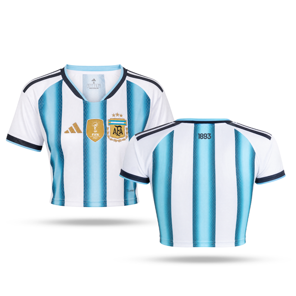 Argentina Dámský Fotbalový Krátký Top. World Cup 2026