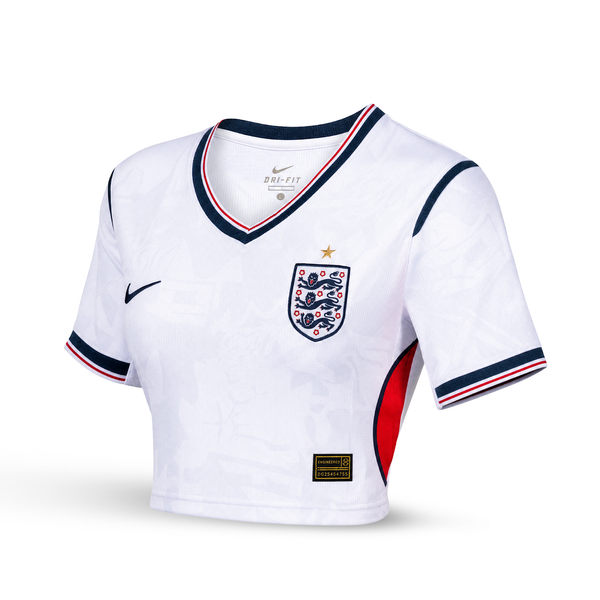 Anglie Dámský Fotbalový Krátký Top. World Cup 2026