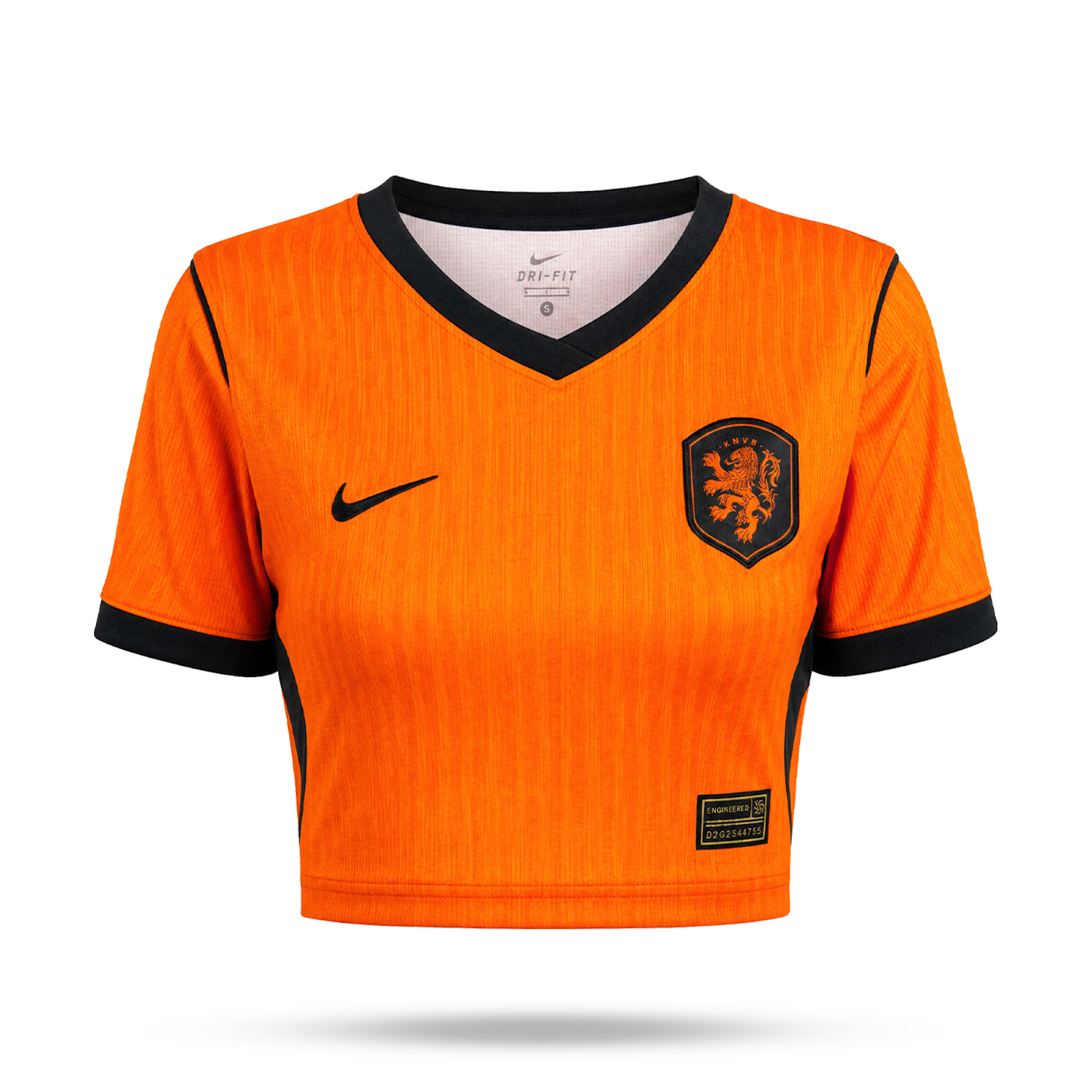 Nizozemsko Dámský Fotbalový Krátký Top. World Cup 2026