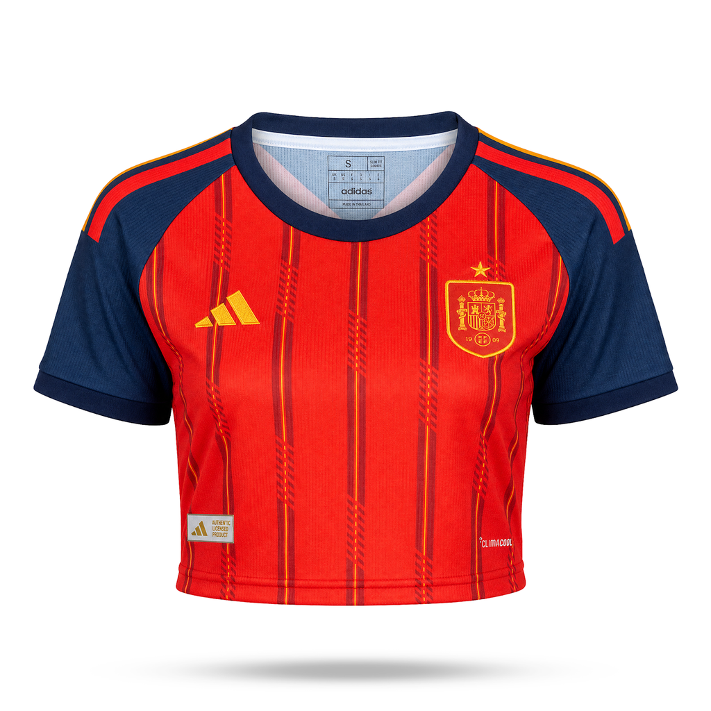 Španělsko Dámský Fotbalový Krátký Top. World Cup 2026