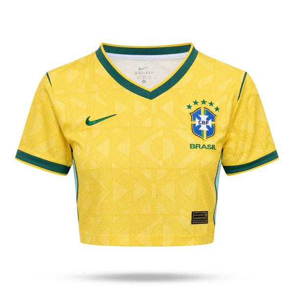 Brazílie Dámský Fotbalový Krátký Top. World Cup 2026
