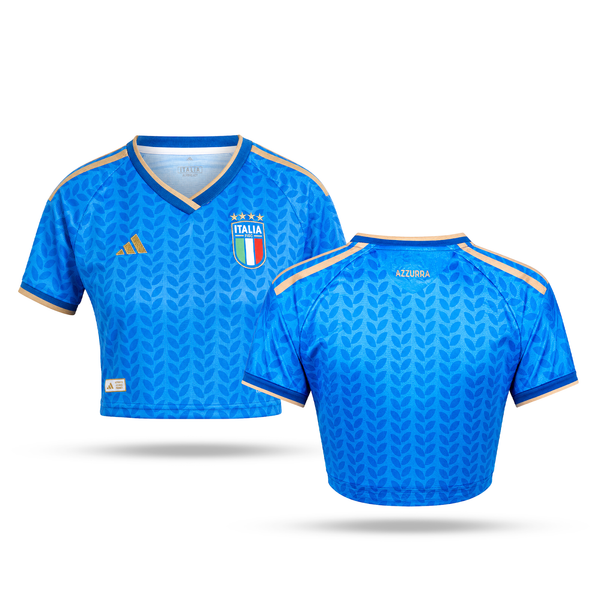 Itálie Dámský Fotbalový Krátký Top. World Cup 2026
